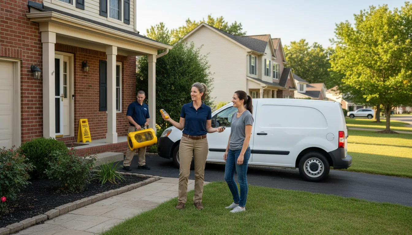 Water restoration image for Dehumidification And Cleanup Services in Templeton, MA